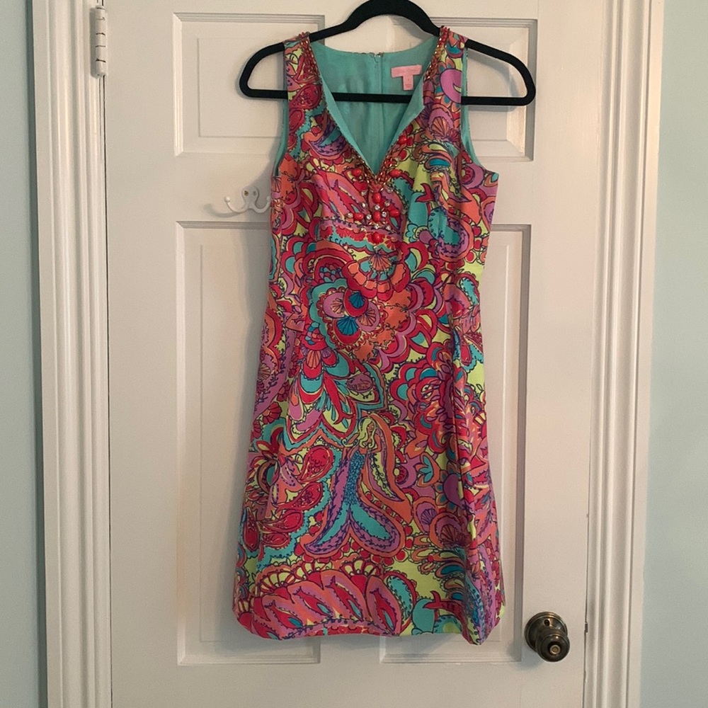 Lilly Pulitzer beaded dress size 4